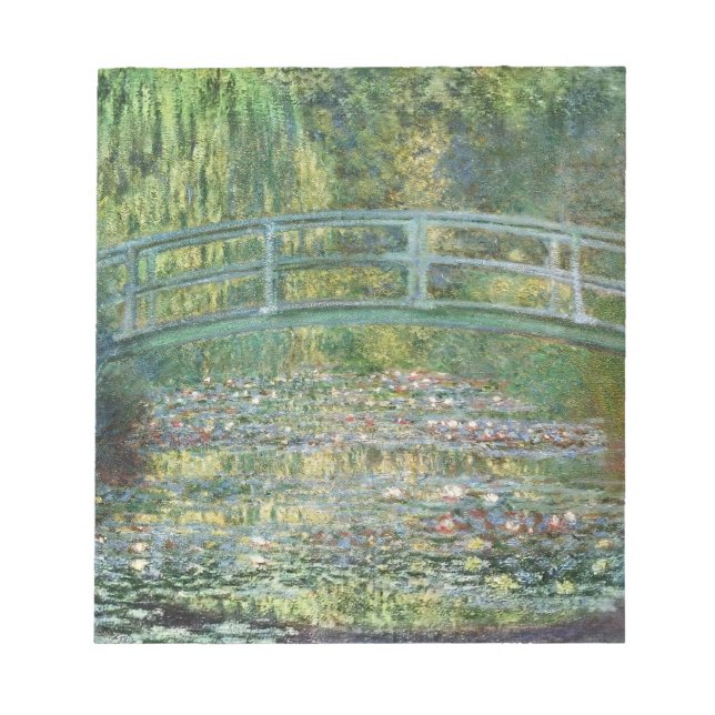 Bloc-note Claude Monet Pont Japonais Nymphéa Art (Devant)