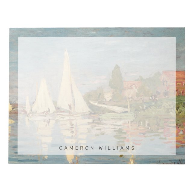Bloc-note Claude Monet | Regatta at Argenteuil, c.1872 (Devant)