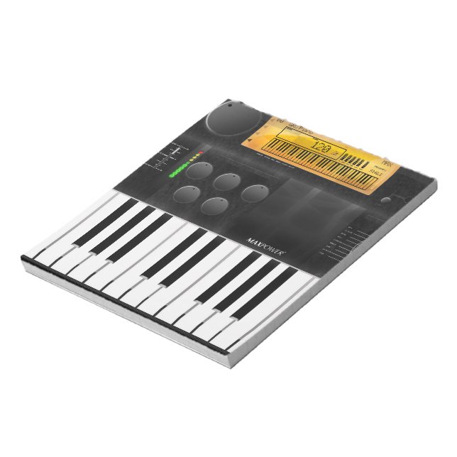 Bloc-note Clavier électronique (Tourné)