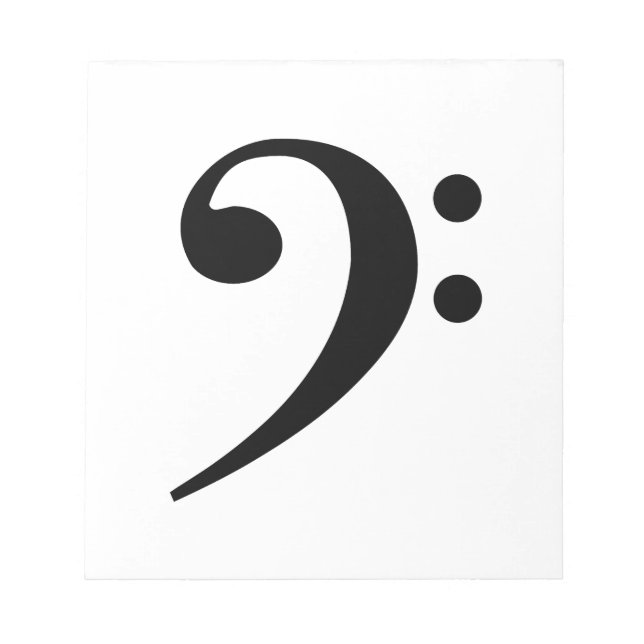 Bloc-note clef basse (Devant)