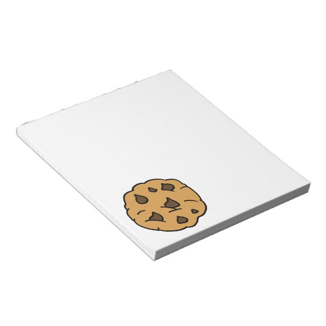 Bloc-note Clipart de dessin animé GÉANT Biscuit au chocolat  (Incliné)