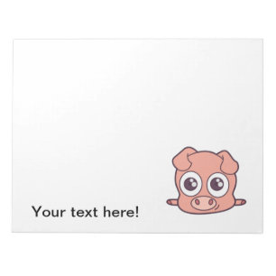 Bloc-note Clipart mignon de porc