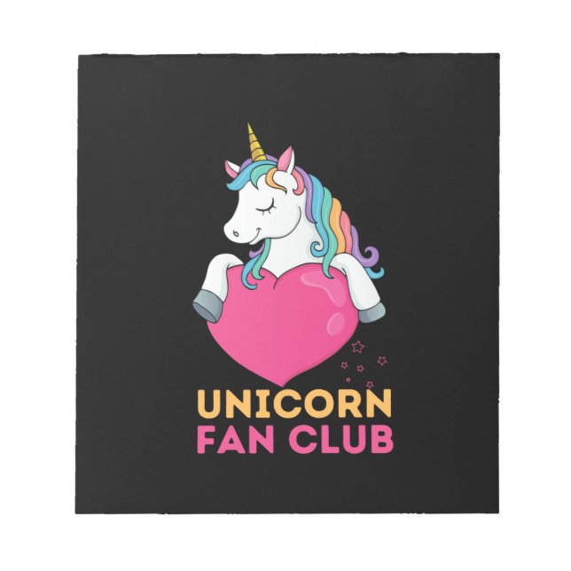 Bloc-note Club de fans de Unicorn (Devant)