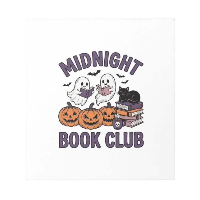 Bloc-note Club de lecture de minuit pour la conception de le (Devant)