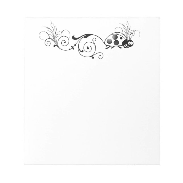 Bloc-note Coccinelle avec queue amusante (Devant)