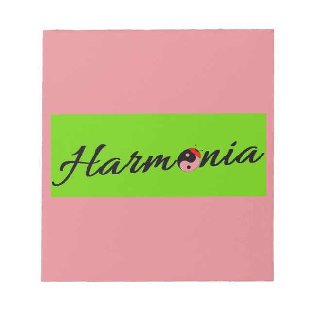 Bloc-note Coccinelle Harmonia zen (Devant)
