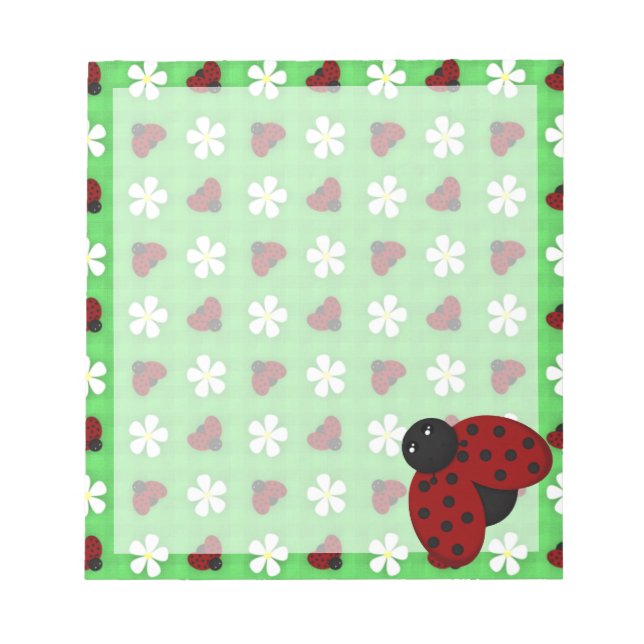 Bloc-note Coccinelles et Pâquerettes (Devant)