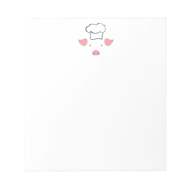 Bloc-note Cochon Chef (Devant)