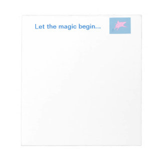 Bloc-note Cochon rose Faisant Blue Stars Notepads