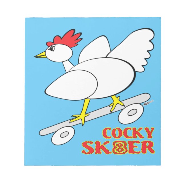 Bloc-note Cocky Skater (Devant)