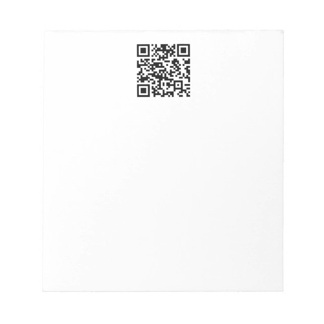Bloc-note Code QR créé instantanément (en entrant votre URL) (Devant)