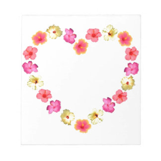 Bloc-note Coeur des fleurs