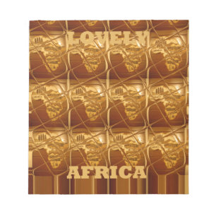 Bloc-note Coeur d'or de l'Afrique