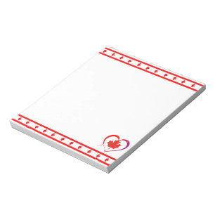 Bloc-note Coeur du Canada