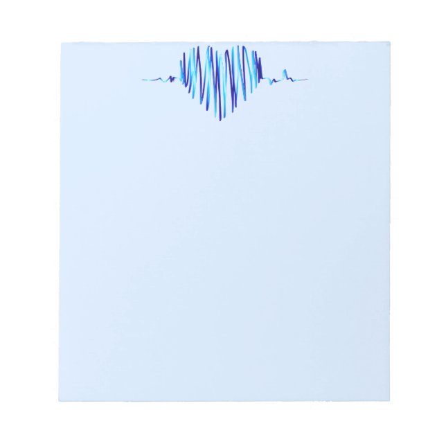 Bloc-note coeur électro (Devant)