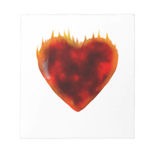 Bloc-note Coeur flamboyant