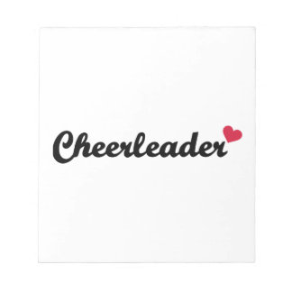 Bloc-note coeur pom-pom girl