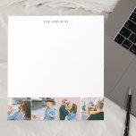 Bloc-note Collage photo moderne simple<br><div class="desc">Le pavé de notes simple comporte 4 photos.</div>