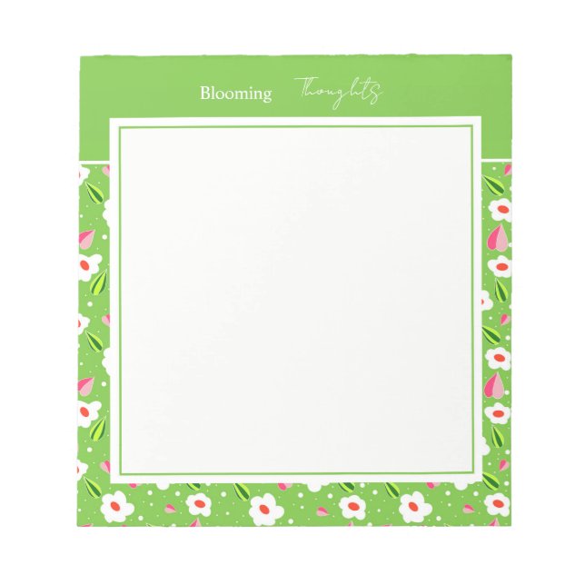 Bloc-note Collection florale Spring Meadow Whimsy (Devant)