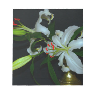 Bloc-note Collection Irlandaise de laiton et de fleurs