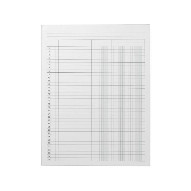 Bloc-note Colonne Comptabilité 3 (Tourné)