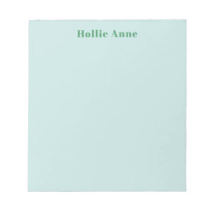 Bloc-note Coloré Élégant Vert Mignon Unique