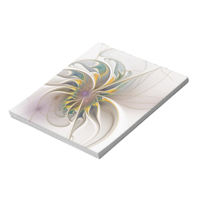 Bloc-note Colorful fractal ornament. Flower art (Tourné)