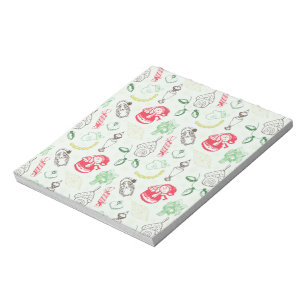 Bloc-note Colorful vintage christmas snowman