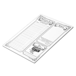 Bloc-note Combattre la bête de corvée blanc