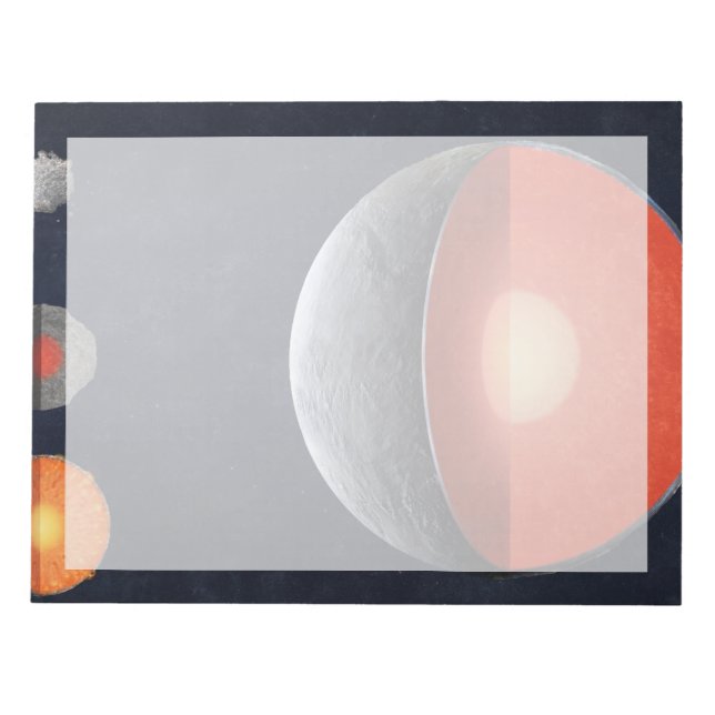 Bloc-note Comment Une Planète Rocheuse Se Forme. (Devant)