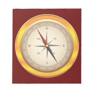 Bloc-note Compas antique