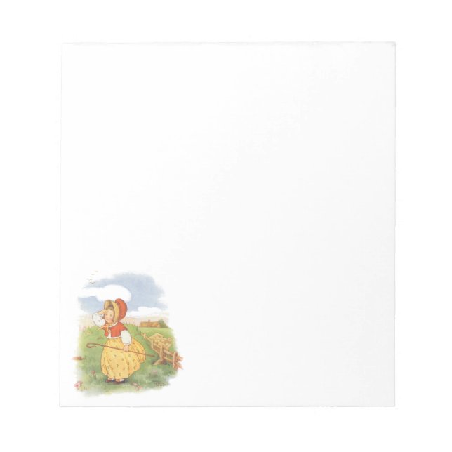 Bloc-note Comptine de la Mère l'Oie Biquette ne Perd pas son (Devant)