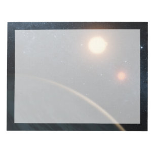 Bloc-note Concept de l'artiste illustrant Kepler-16b.