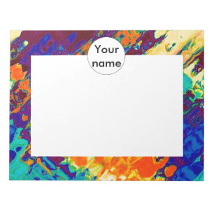 Bloc-note Conception abstraite de texture rétro