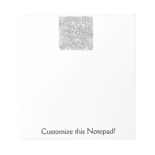 Bloc-note Conception abstraite originale de la batterie de s (Devant)