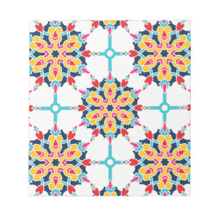 Bloc-note Conception colorée turque sans couture