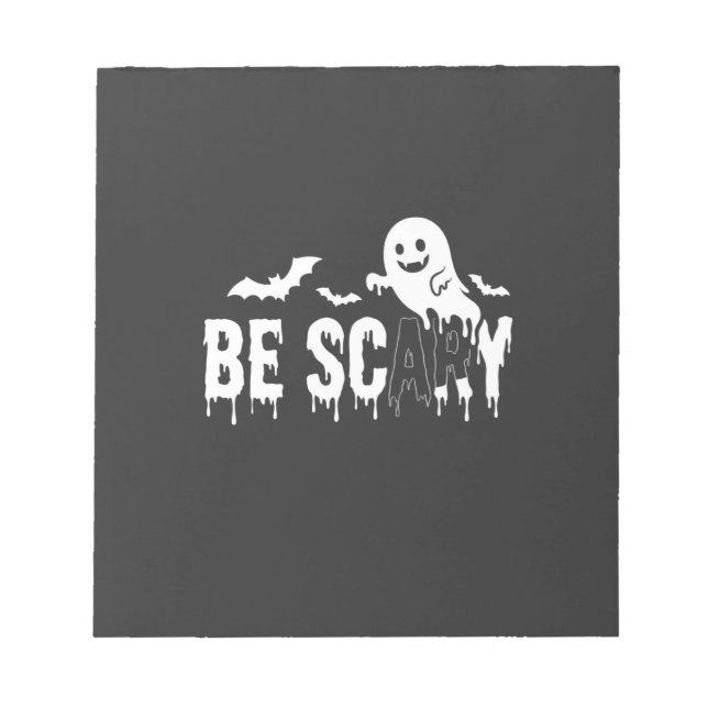 Bloc-note Conception de chauve-souris fantôme d'Halloween ef (Devant)