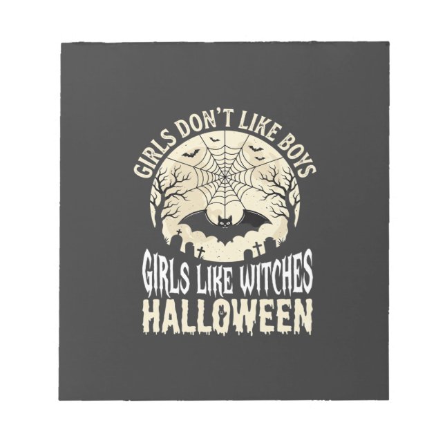 Bloc-note Conception de chauve-souris Halloween pour filles  (Devant)