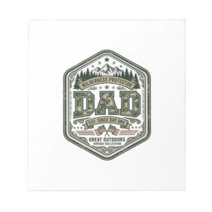 Bloc-note Conception de chemise de badge de montagne de papa