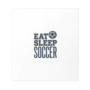 Bloc-note Conception de chemise de football vintage Eat Slee