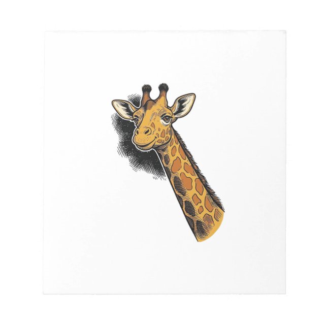 Bloc-note Conception de chemise de girafe mignonne gravée vi (Devant)