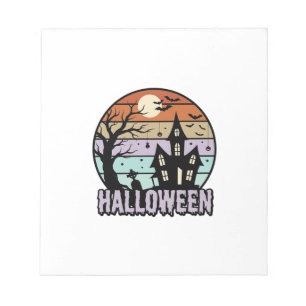Bloc-note Conception de chemise de maison hantée Halloween v