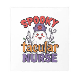 Bloc-note Conception de chemise fantôme Halloween Infirmière