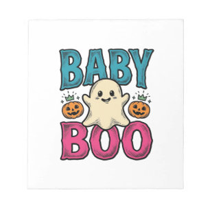 Bloc-note Conception de chemise fantôme Halloween vintage Ba