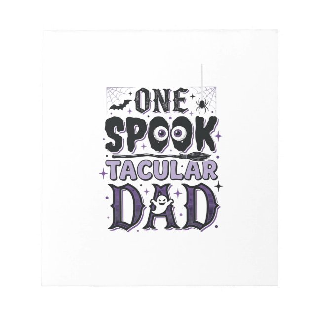 Bloc-note Conception de chemise Halloween pour papa Spooktac (Devant)