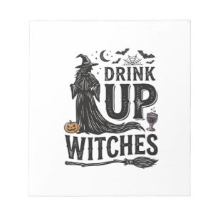 Bloc-note Conception de chemise Halloween sorcières buvez vi