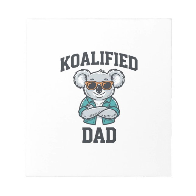Bloc-note Conception de chemise Koalified Papa Mignon Koala  (Devant)