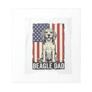 Bloc-note Conception de chemise pour chien vintage patriotiq