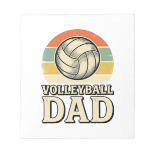 Bloc-note Conception de chemise rétro pour papa de volley-ba