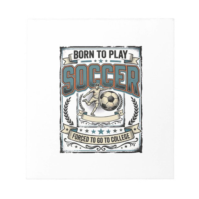 Bloc-note Conception de chemise universitaire de football vi (Devant)